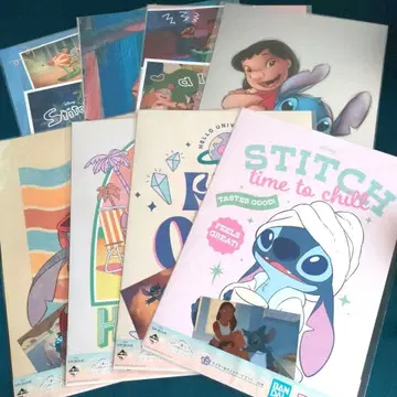 릴로 & 스티치 제일복권 F상 포스터 엽서 전 8종 덤 포함
