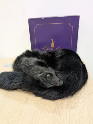 eterna furs 에테르나퍼스 FOX 머플러 블랙
