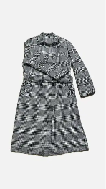 trf_outerwear 체크 무늬 코트