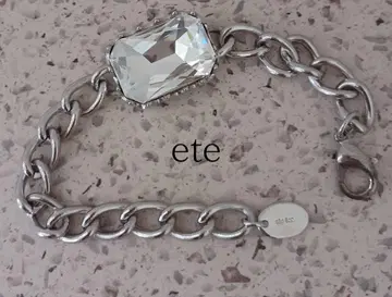 ete 큰 스톤 체인 팔찌