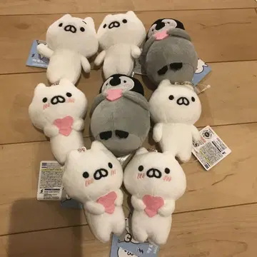 펜짱 고양이 펜짱 마스코트 볼 체인 키링 봉제 인형