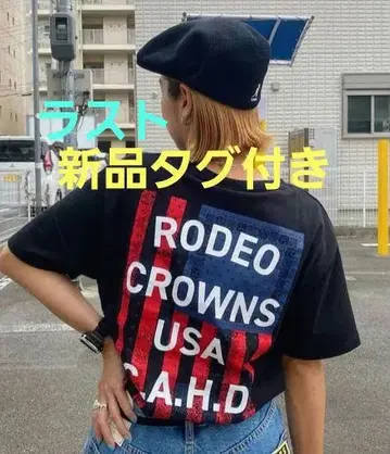 라스트! 새상품 [WEB 한정판] 페이즐리 플래그 V넥 티셔츠