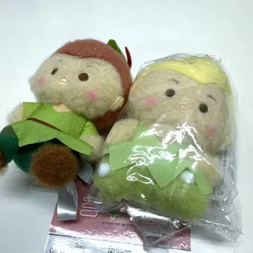 디즈니 밀키 보아 피터팬 팅커벨 마스코트 2개 세트