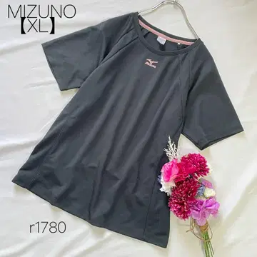 미즈노 빅 사이즈 반팔 티셔츠 스포츠 블랙 MIZUNO [XL]