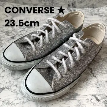 컨버스 실버 글리터 로우 컷 스니커즈 23.5cm