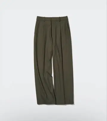 유니클로 UNIQLO 턱 와이드 팬츠