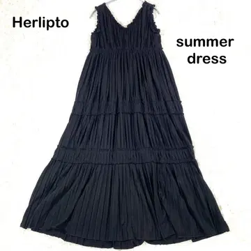 Herlipto 파립투 티어드 플리츠 summer dress