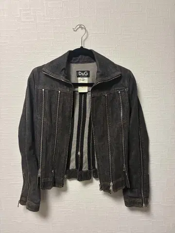 D&G 다크 그레이 데님 자켓 XS