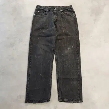 Wrangler 랭글러 W34 블랙 데님 하의 블랙 14754