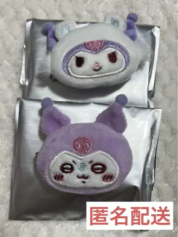 치이카와 산리오 시크릿 헤어 클립 모몽가 쿠로미