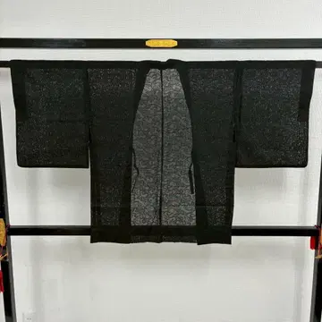 여름 기모노 블랙 겉옷 은실 접기 멋진 원단 패턴 순수 실크 T-7005