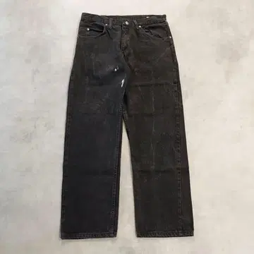 Wrangler 랭글러 W34 블랙 데님 하의 검정 14753