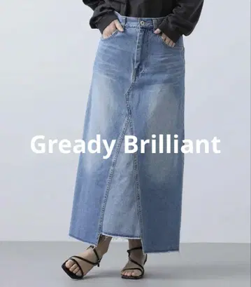 Gready Brilliant 그레디 브릴리언트 데님 스커트 슬릿