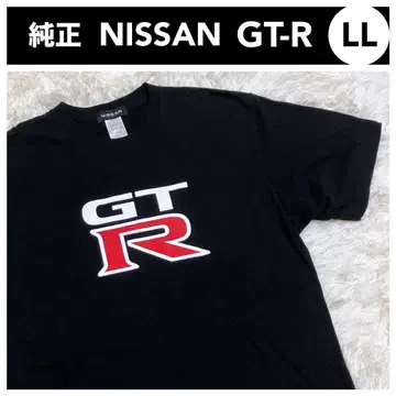 닛산 닛산 GT-R 로고 티셔츠 LL 남성용 블랙 XL 사이즈 정품 공식