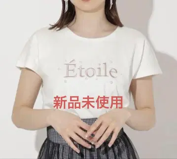Etoile 자수 펄 로고 루즈핏 티셔츠