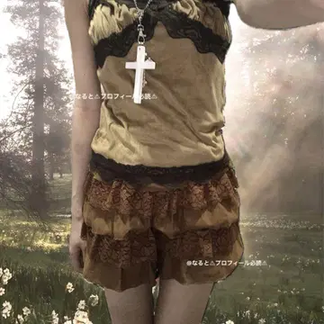 fairygrunge 모리걸 헤이세이 갸루 그런지 레이스 티어드