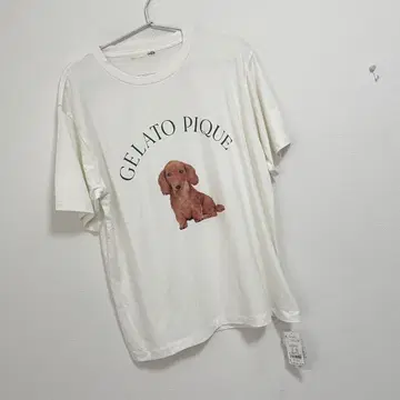 젤라또피케 DOG 패턴 원포인트 티셔츠