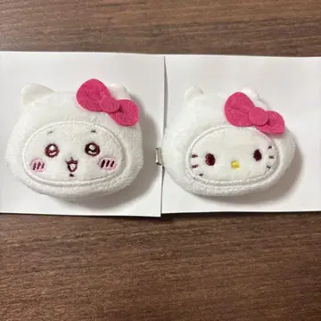 치이카와 산리오 시크릿 헤어 클립 키티, 2개 세트