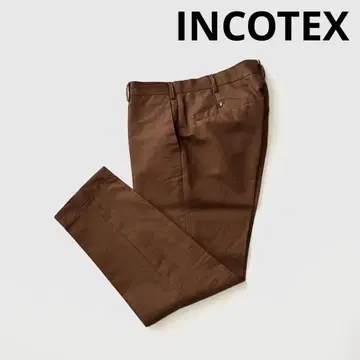 INCOTEX 인코텍스 린넨 코튼 레귤러 핏 팬츠