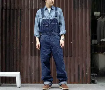 오어슬로우 다크 블루 오버롤 xl 4