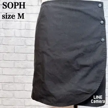 소프 사다리꼴 랩 스커트 슬림 레그, 세련된, 귀여운, 심플, 깔끔한