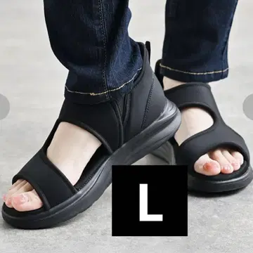 MUMU 샌들 L 사이즈 블랙 시마무라