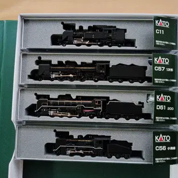 KATO N 게이지 증기기관차 세트 C11 C57 D51 C56