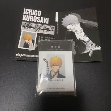 BLEACH 한국 원화전 학생증 쿠로사키 이치고