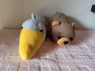 물총새와 곰 봉제 인형 세트