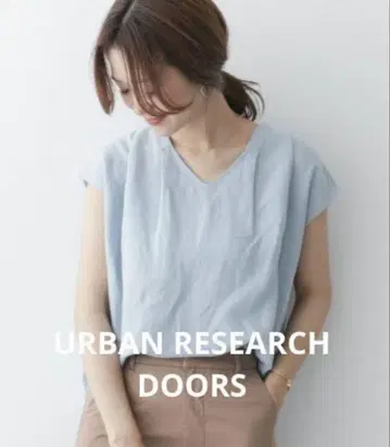 Urban research Doors 린넨 100% 블라우스