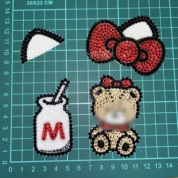 부채 데코 부품 고양이 귀 곰