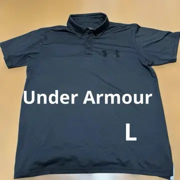 Under Armour 블랙 피케 셔츠 남성용 사이즈 L