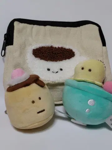 지우개 봉제 인형 니코리노 순수 커피 파우치