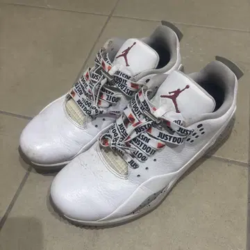 Jordan 화이트 스니커즈 JUST DO IT. 26cm