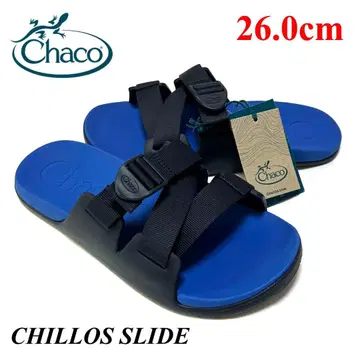 새상품 CHACO 26cm Chaco Chillos 슬라이드 샌들 블루