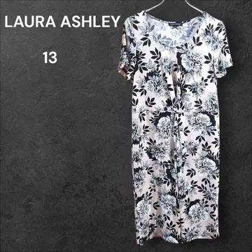 LAURA ASHLEY 로라 애슐리 꽃무늬 올 패턴 반팔 원피스 13