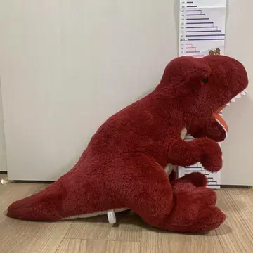 빨간색 공룡 봉제 인형 약 40cm