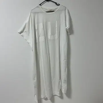 ZUCCA 화이트 티셔츠 원피스 반팔