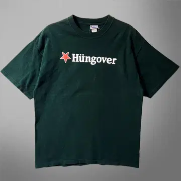 90s Heineken 패러디 Hungover 티셔츠 USA제 XL
