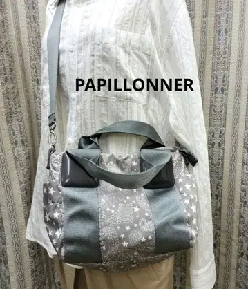 PAPILLONNER 파피용 스타 페이즐리 무늬 2way 토트백