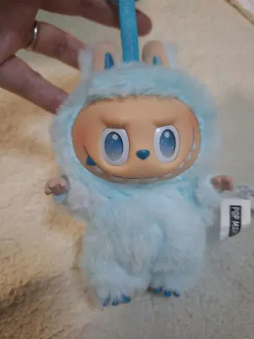 POP MART 라부 스카이블루 봉제 인형 피리 HOPE