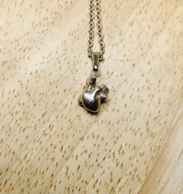 카쿠이 야스히로 실버 목걸이 심장 HEART SMIAC001 펜던트