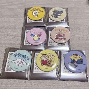 산리오 캐릭터즈 힘내자 시리즈 캔뱃지 컴플리트