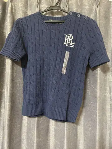 RALPH LAUREN 랄프 로렌 로고 케이블 니트