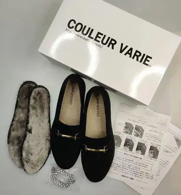 COULEUR VARIE 크롤 발리에 3way 로퍼 블랙 23.5cm