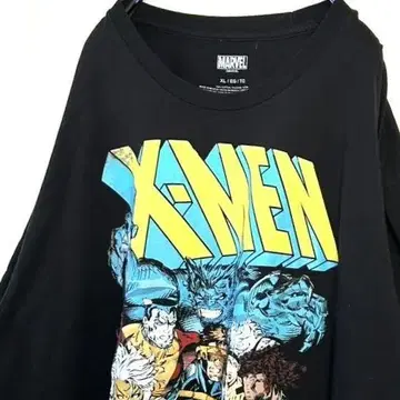 마블 MARVEL 엑스맨 X-MEN 티셔츠 XL 블랙 검정