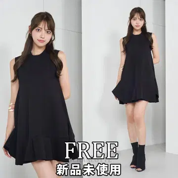 다리치 darich 랜덤 프릴 분또 미니 원피스 BLK FREE