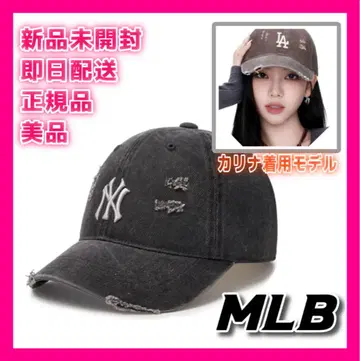 한국 한정판 MLB 뉴욕 양키스 캡 카리나 착용 모델