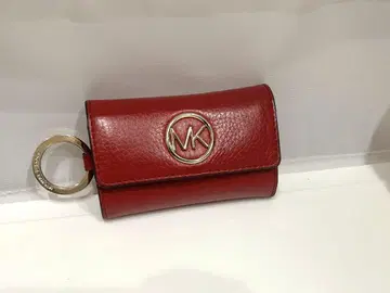 마이클 코어스 키 케이스 6연속 키링 포함 레드
