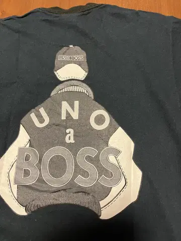 UNO a BOSS 티셔츠 M 다크 블루